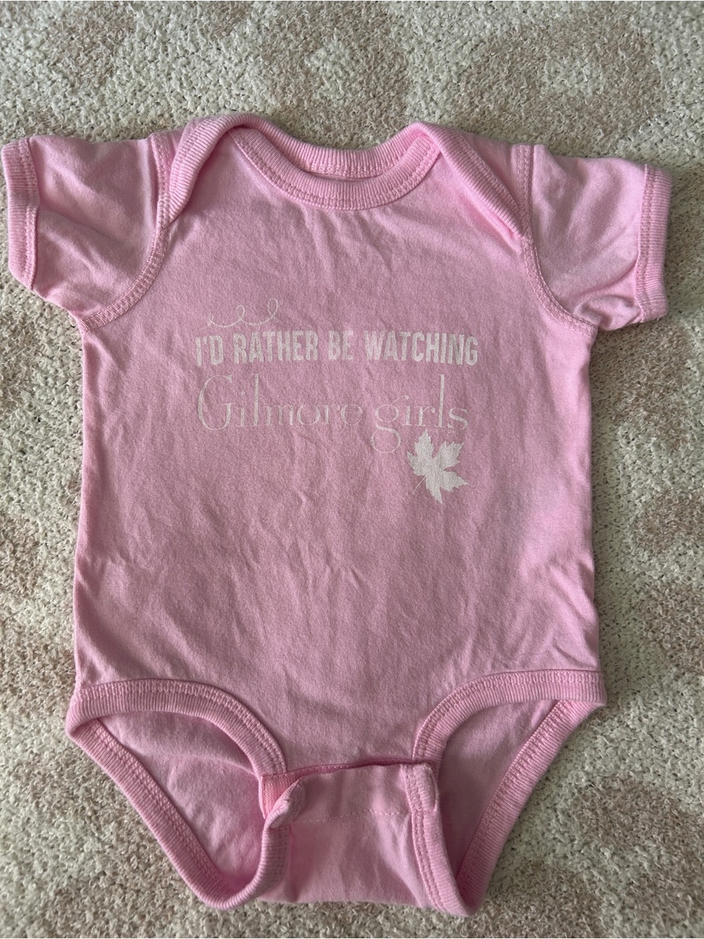Target Pink 'I'd Rather Be Watching Gilmore Girls' Baby One-Piece